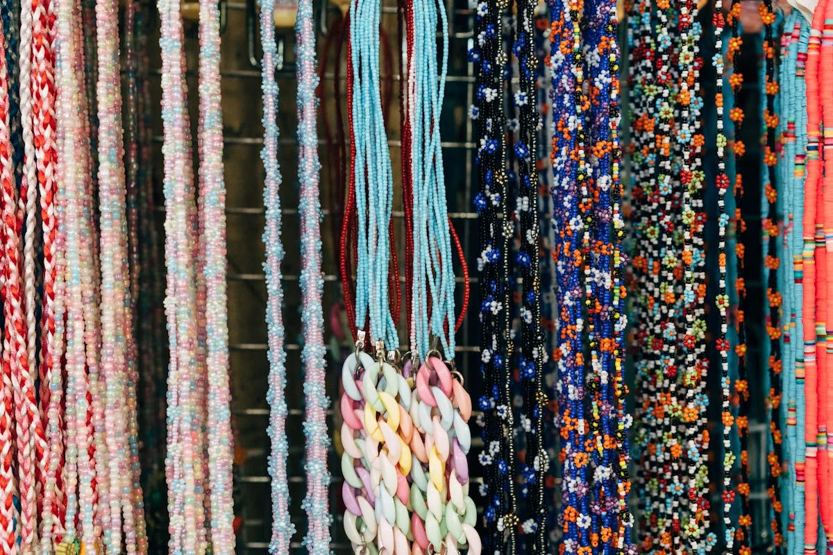 Collier perles wlin, fait main