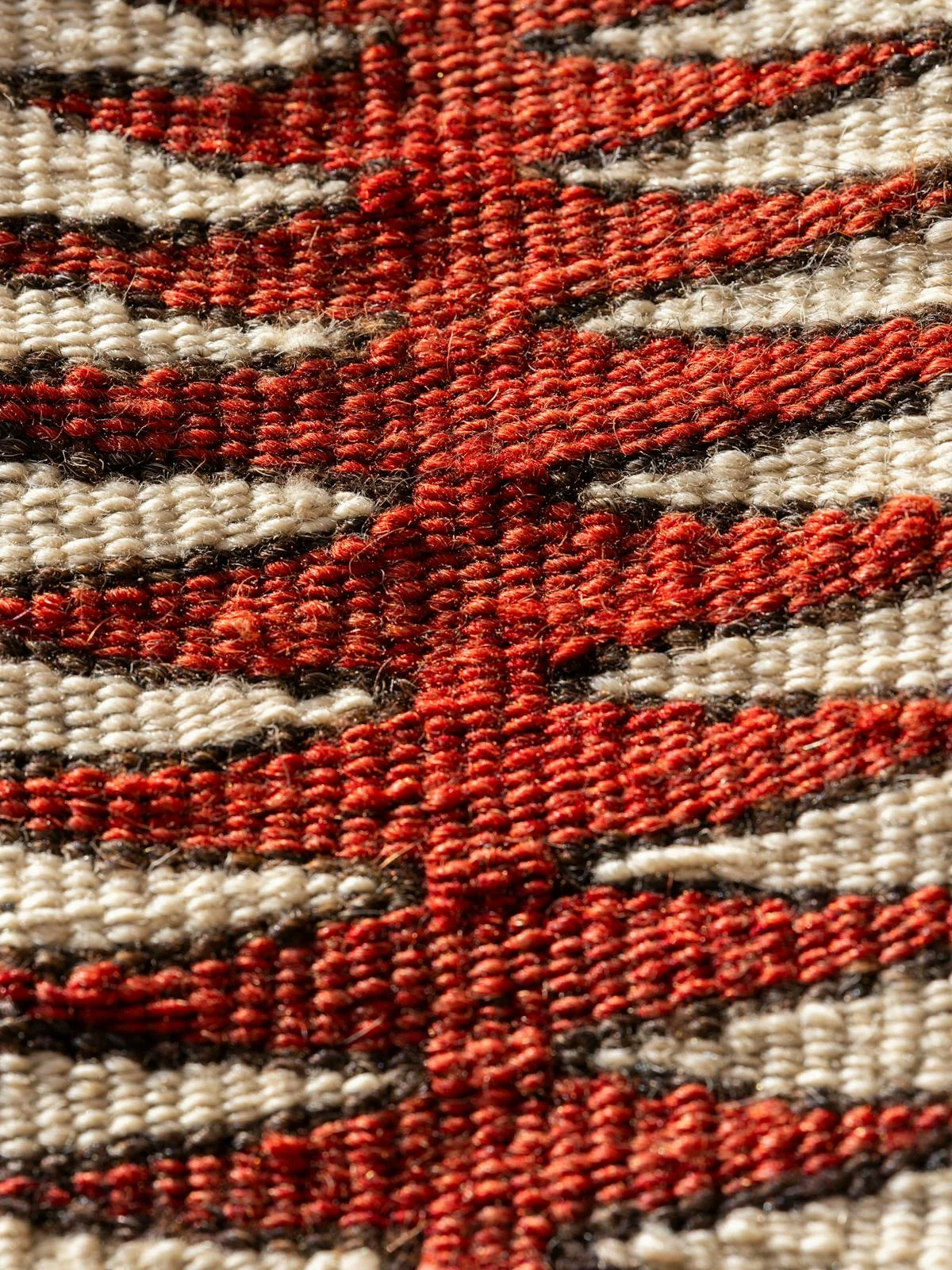 Tapis tissé main, motif Bogolan