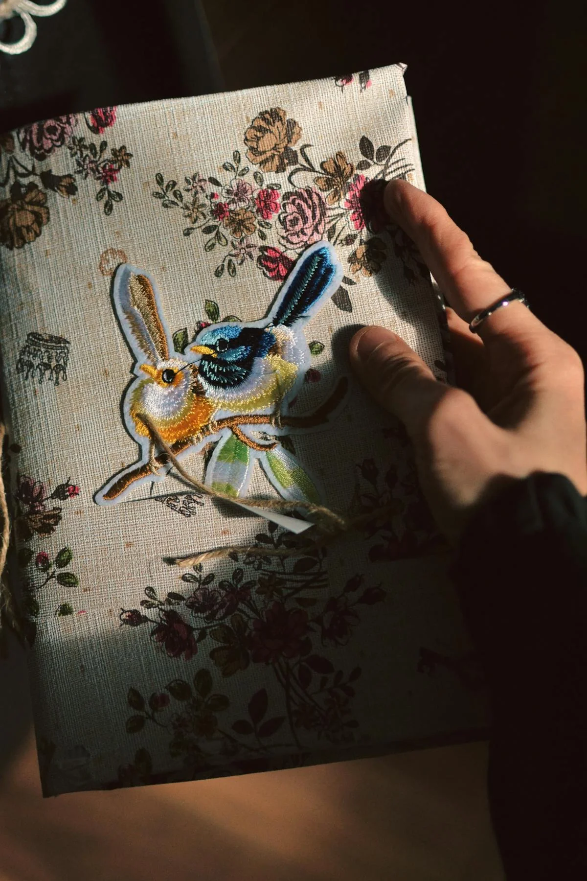Carnet illustré, couverture wax